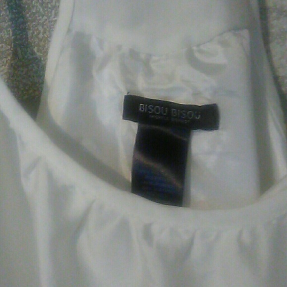 Bisou Bisou super cute white summer dress size 6 - Picture 3 of 7